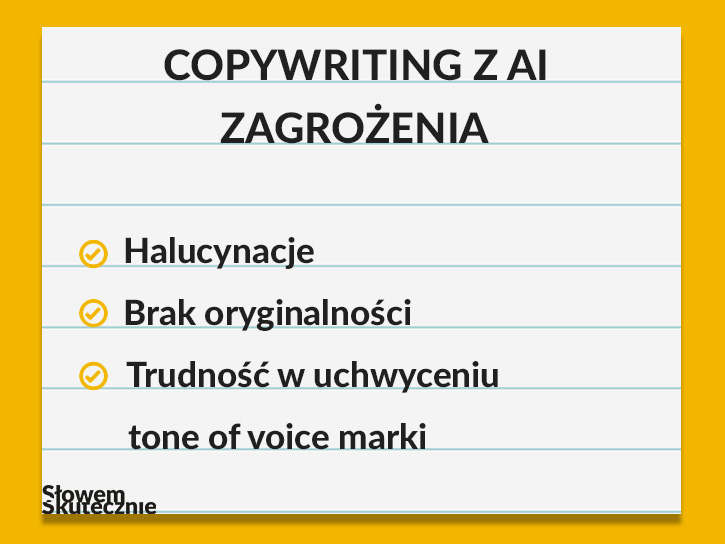 Copywriring AI - zagrożenia